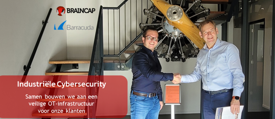 Samenwerking Barracuda en BrainCap OT security